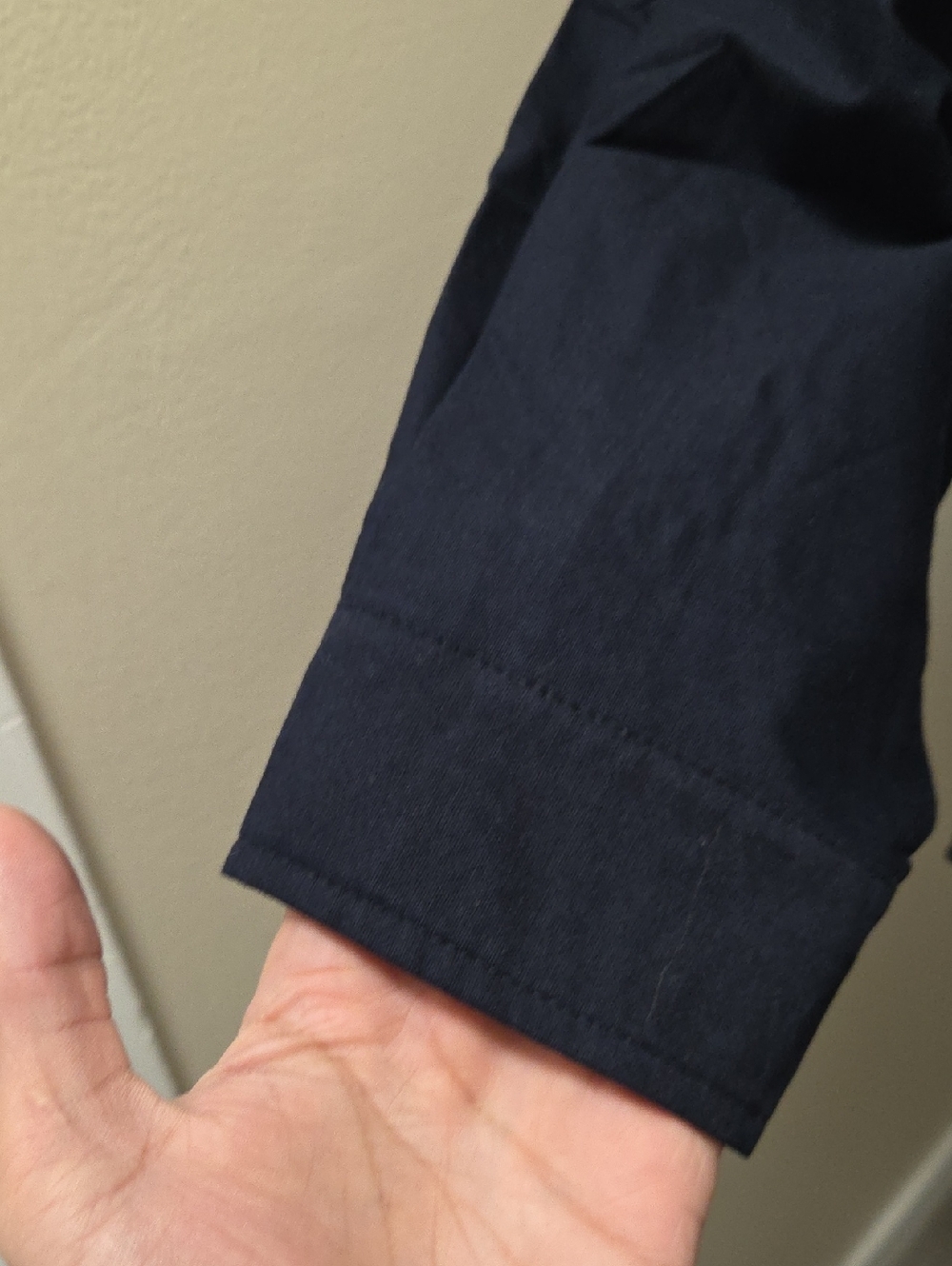 NWT Kuwalla Navy Oversized Button-Down Shirt | Minimalist Collared Long Sleeve - Picture 5 of 11